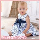 Vestido Branco com Laço Preto