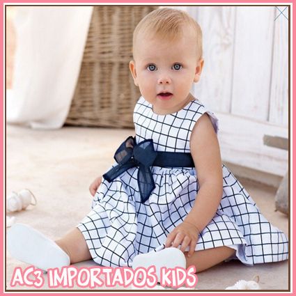 Vestido Branco com Laço Preto