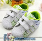 Adidas Green White com Velcro