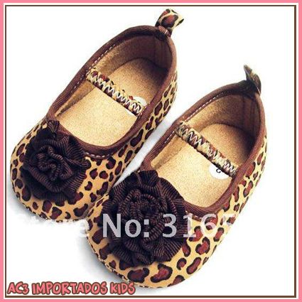 Sapato Leopardo com Laço Marrom