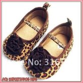 Sapato Leopardo com Laço Marrom