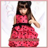 Vestido Balonê Vermelho c/ Laço